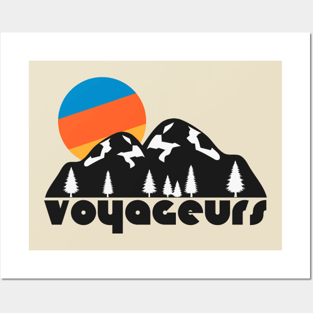 Retro Voyageurs ))(( Tourist Souvenir National Park Design Wall Art by darklordpug